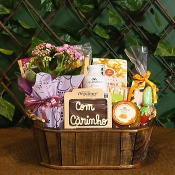 Cesta Tea & Flowers